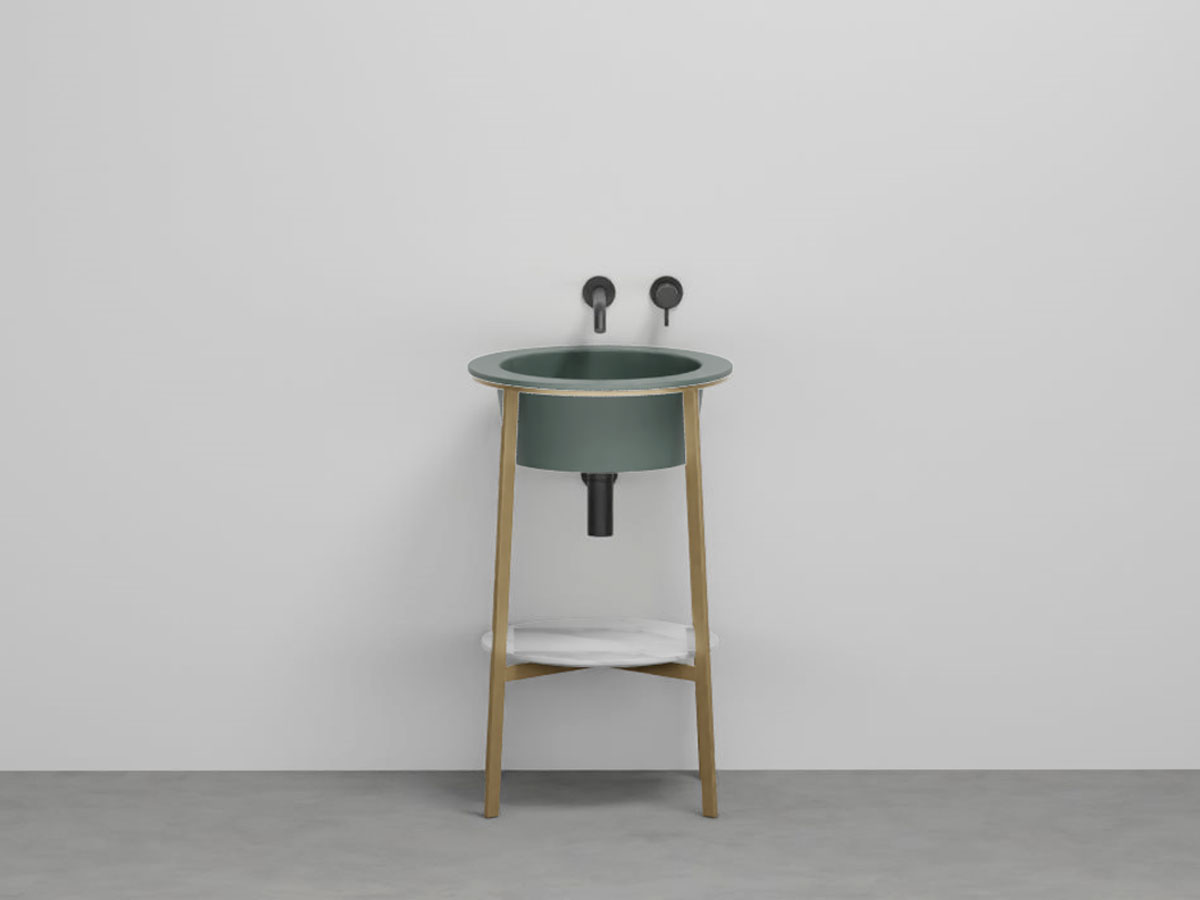 Cielo Catino Tondo Washbasin Composition Le Terre Di Muschio