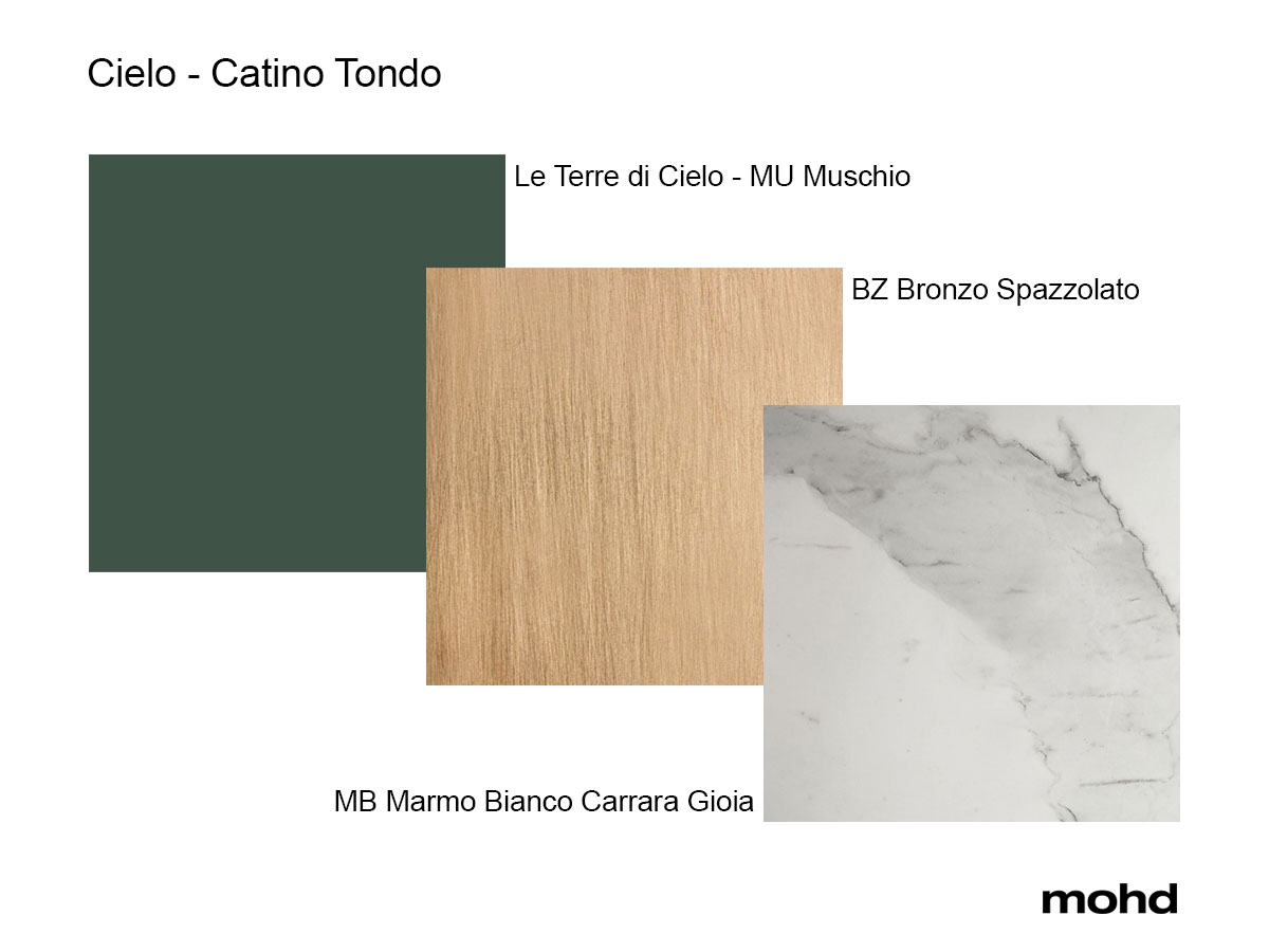 Cielo Catino Tondo Washbasin Composition Le Terre Di Muschio