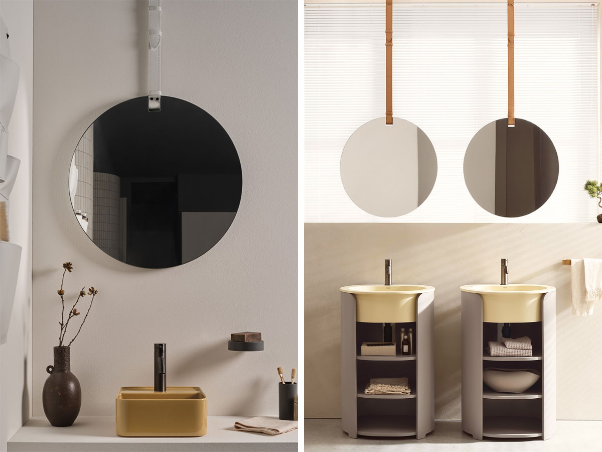Cielo I Catini Mirror With Leather Belt