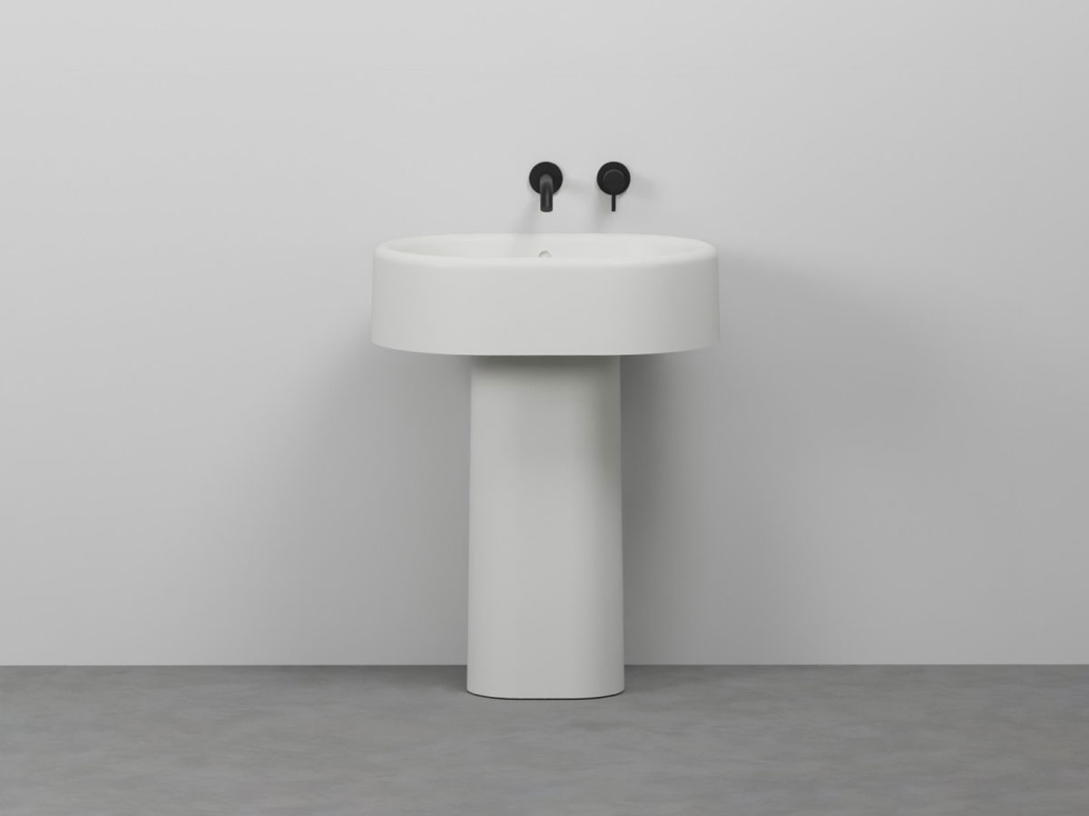 Cielo Itaca Oval Washbasin With Column
