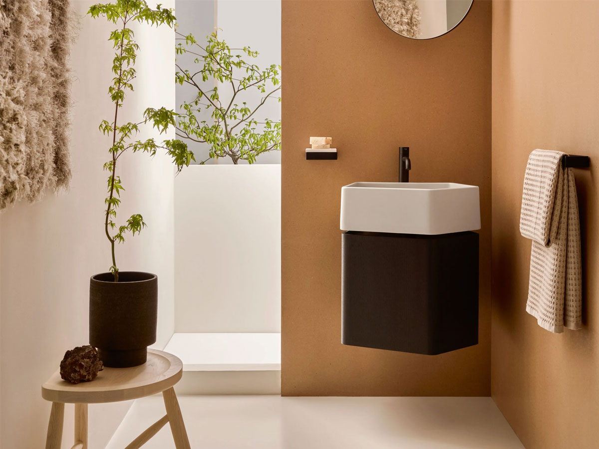 Cielo Kanto Cabinet With Washbasin 50