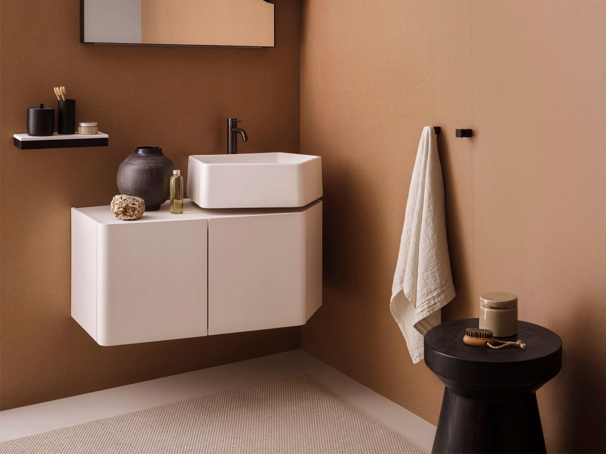 Cielo Kanto Cabinet With Washbasin 87
