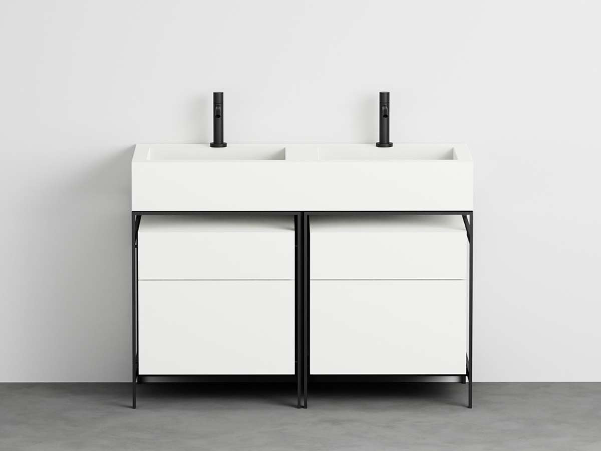 Cielo Narciso Double Washbasin Unit