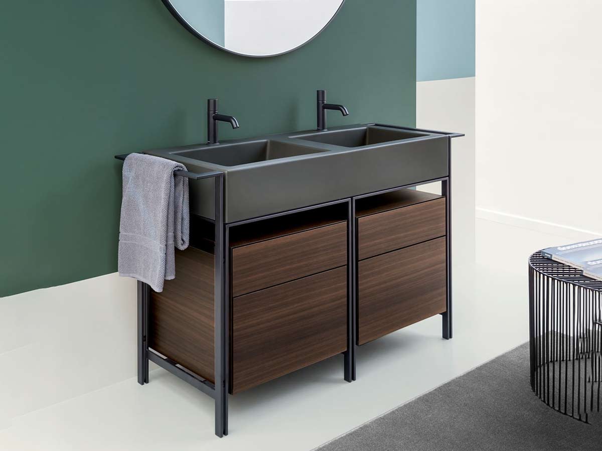 Cielo Narciso Double Washbasin Unit