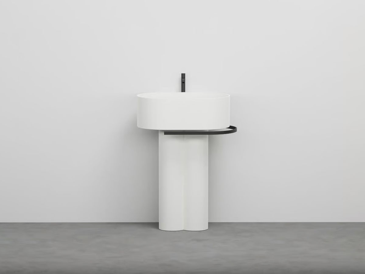Cielo Otis Washbasin With Twin Pedestal