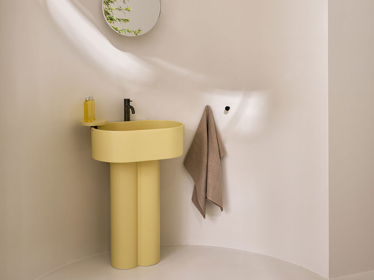 Cielo Otis Washbasin With Twin Pedestal