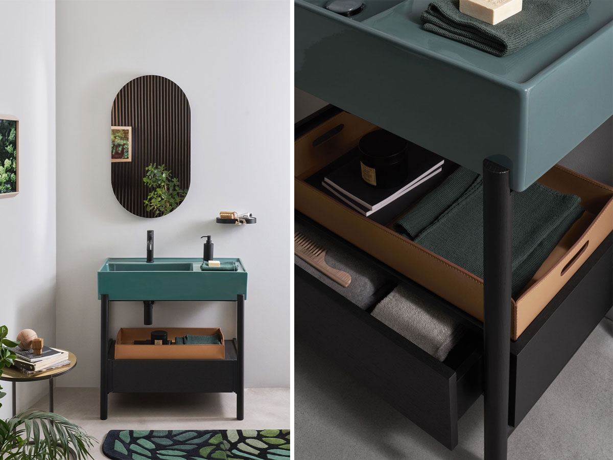 Cielo Plinio 85 Bathroom Cabinet