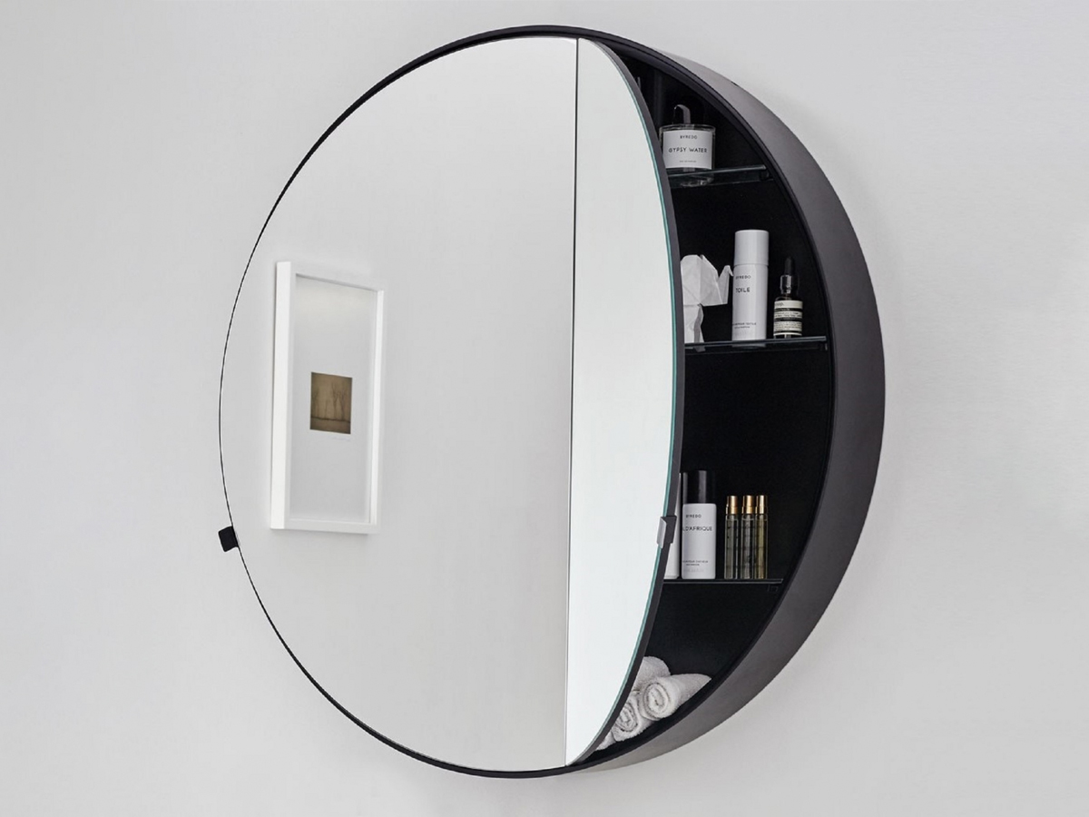 Cielo Round Box Mirror O 75