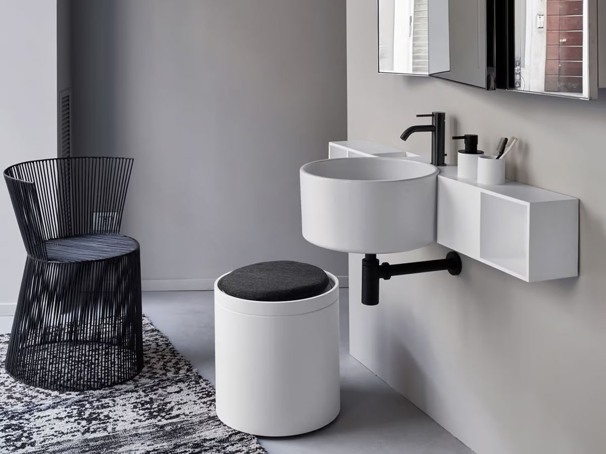 Cielo Sella Wall Hung Washbasin With Cabin