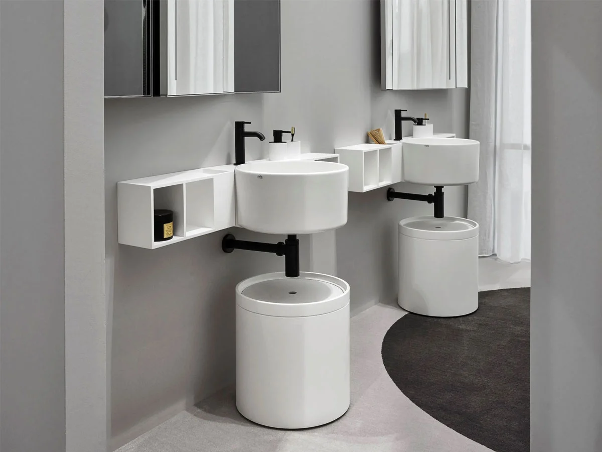 Cielo Sella Wall Hung Washbasin With Cabin