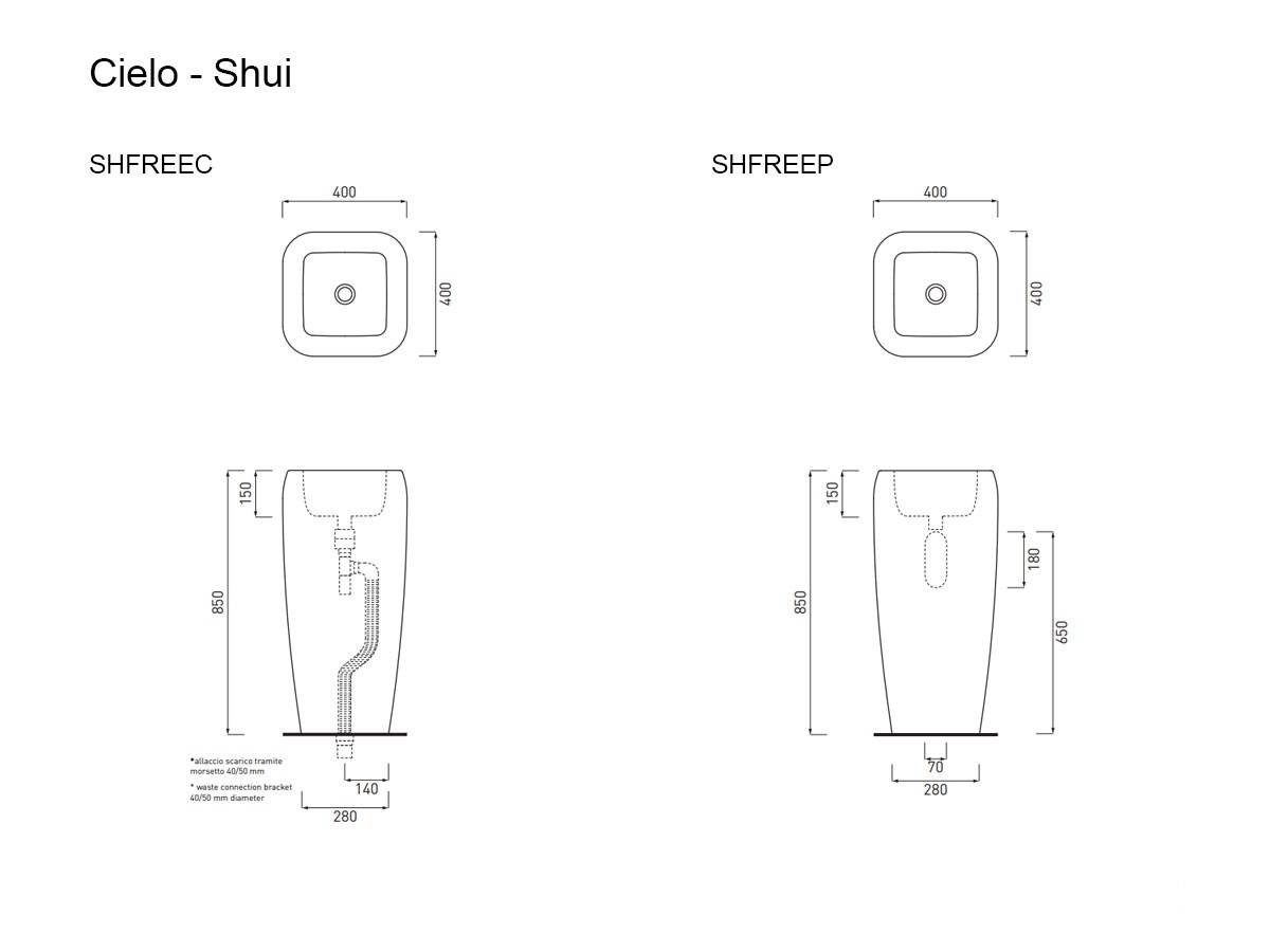 Cielo Shui Freestanding Washbasin