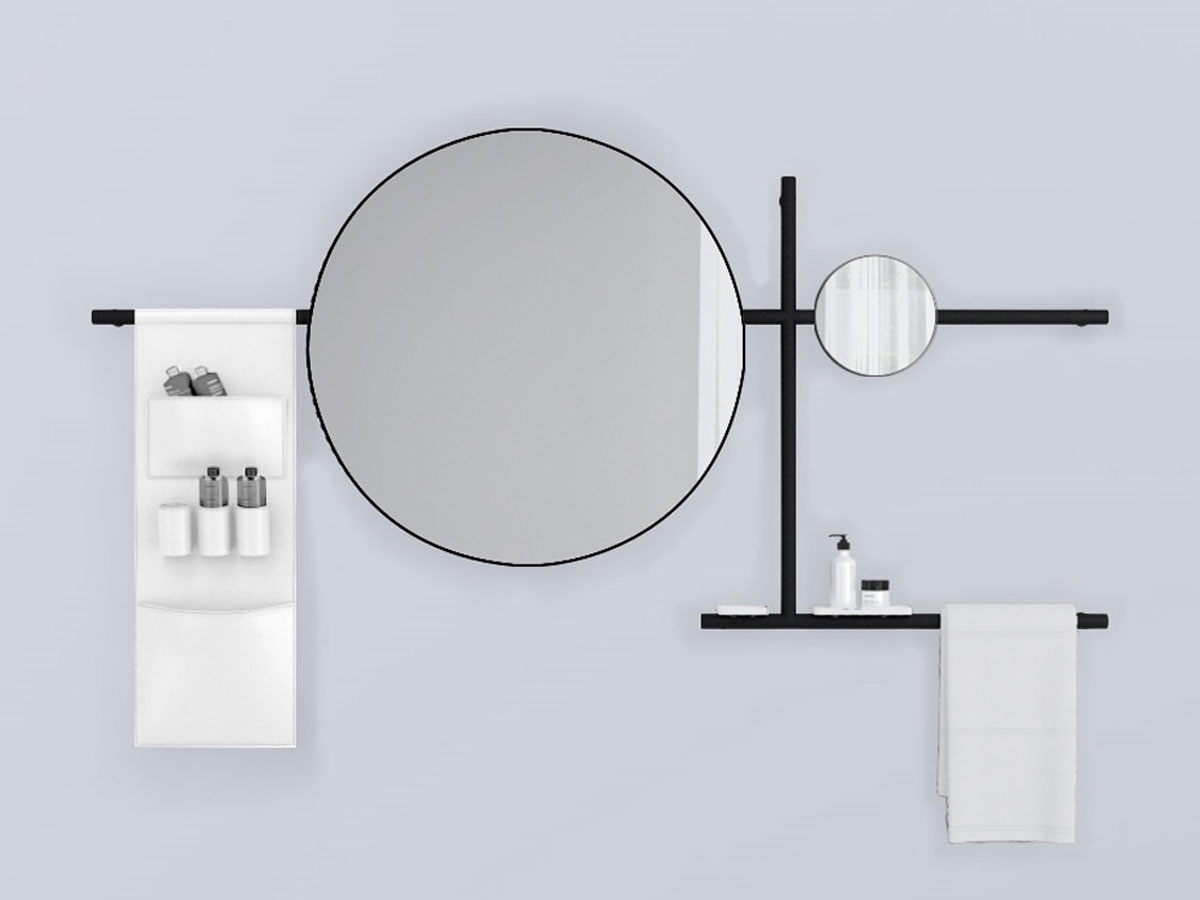 Cielo Siwa Round Mirror Composition