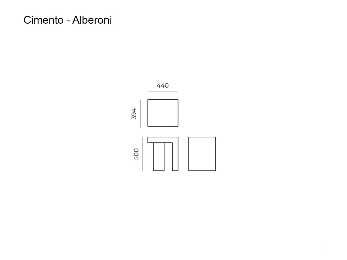 Cimento Alberoni Side Table