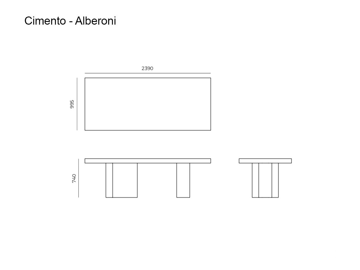 Cimento Alberoni Table