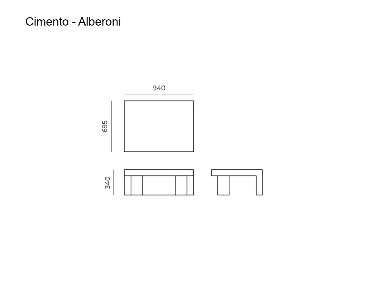 Cimento Alberoni Coffee Table