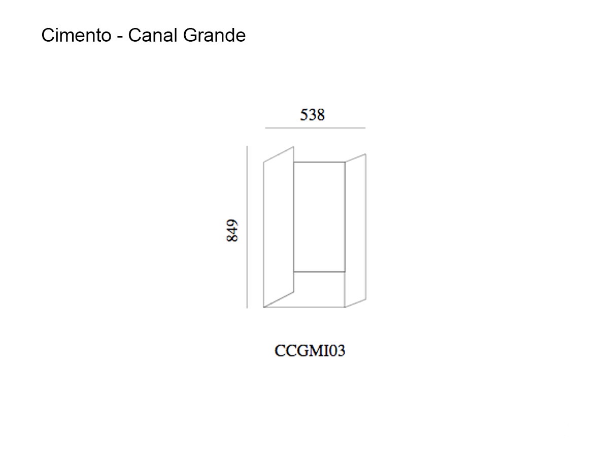 Cimento Canal Grande Mirror Ccgmi03