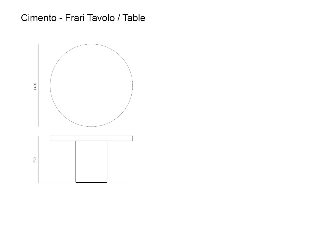 Cimento Frari Table