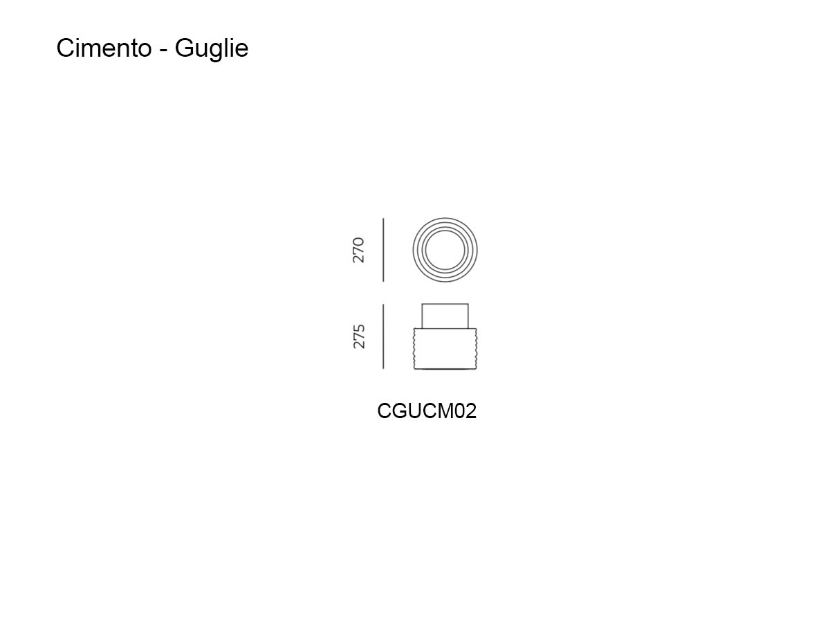 Cimento Guglie Vase Cgucm02