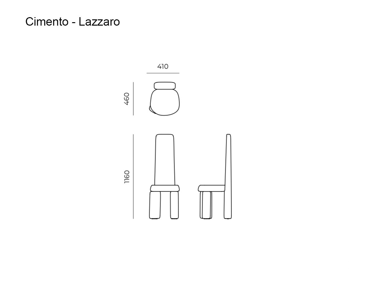 Cimento Lazzaro Chair