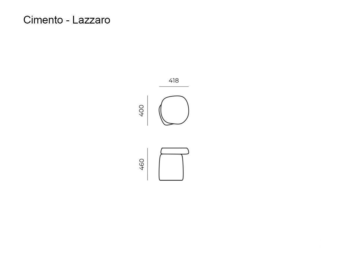 Cimento Lazzaro Stool