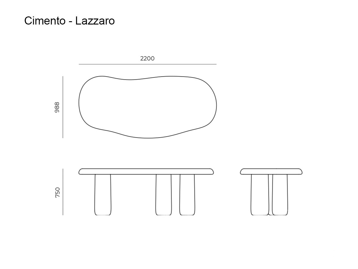 Cimento Lazzaro Table