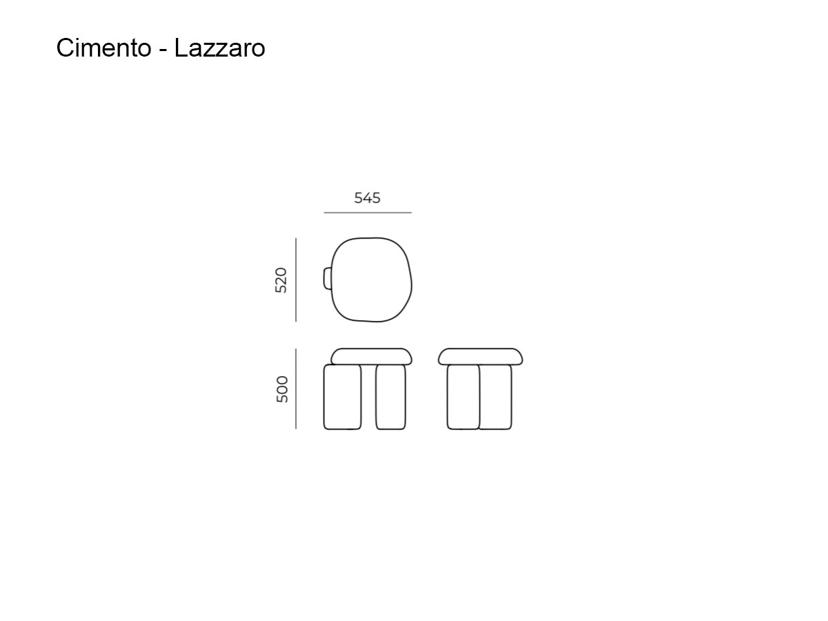 Cimento Lazzaro Side Table