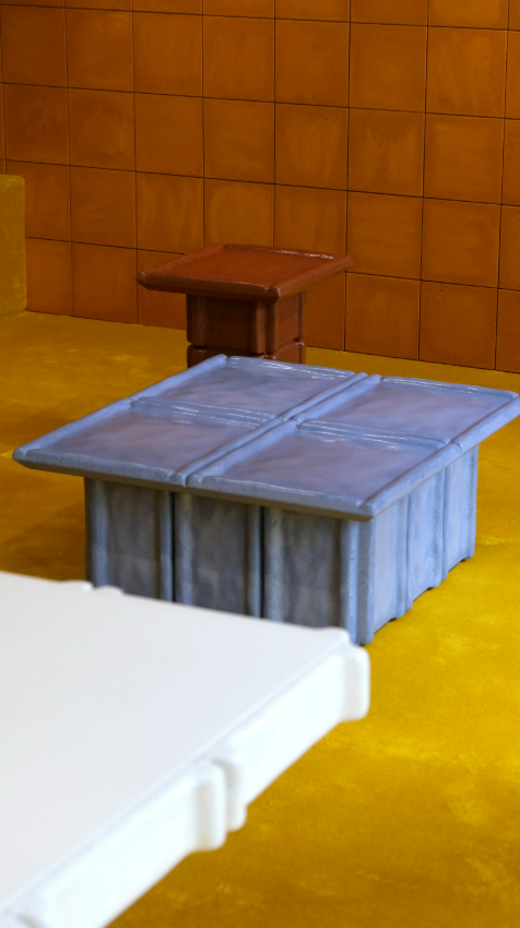 Cimento Riva Side Table H 50 Cm
