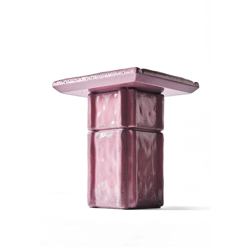 Cimento Riva Side Table H 50 Cm