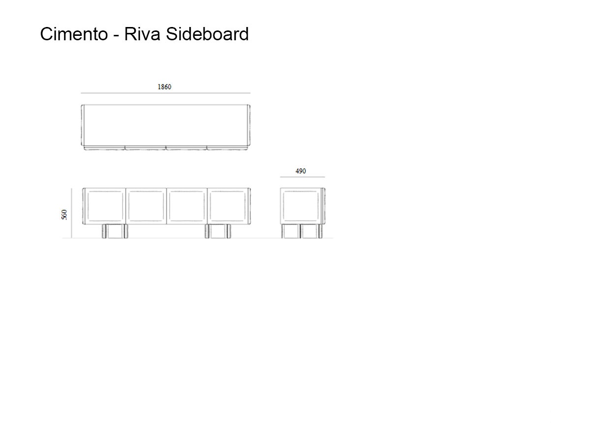 Cimento Riva Sideboard
