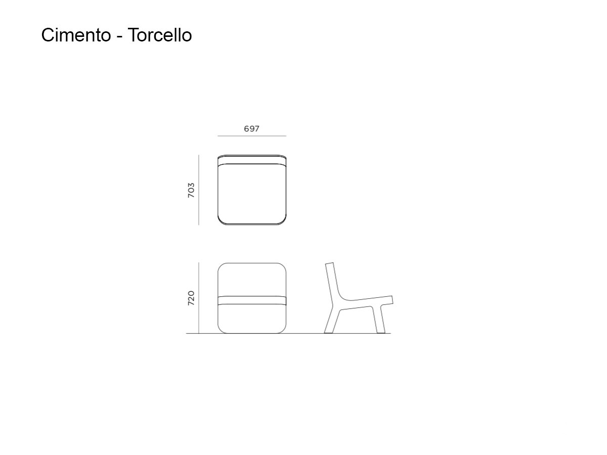 Cimento Torcello Lounge Chair