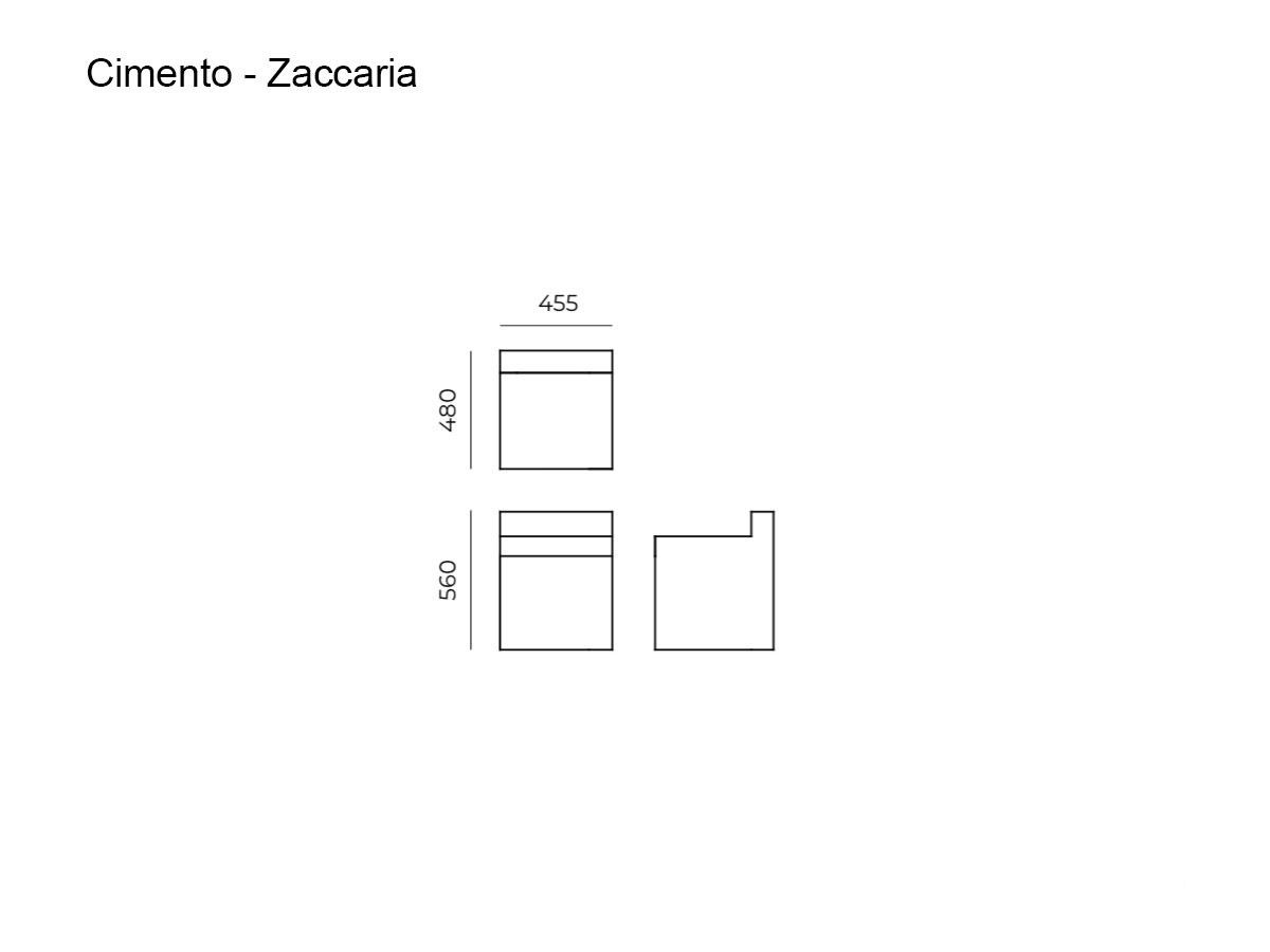 Cimento Zaccaria Stool