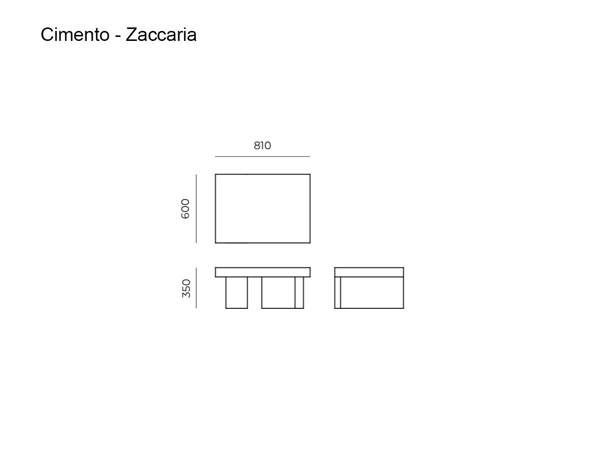 Cimento Zaccaria Coffee Table