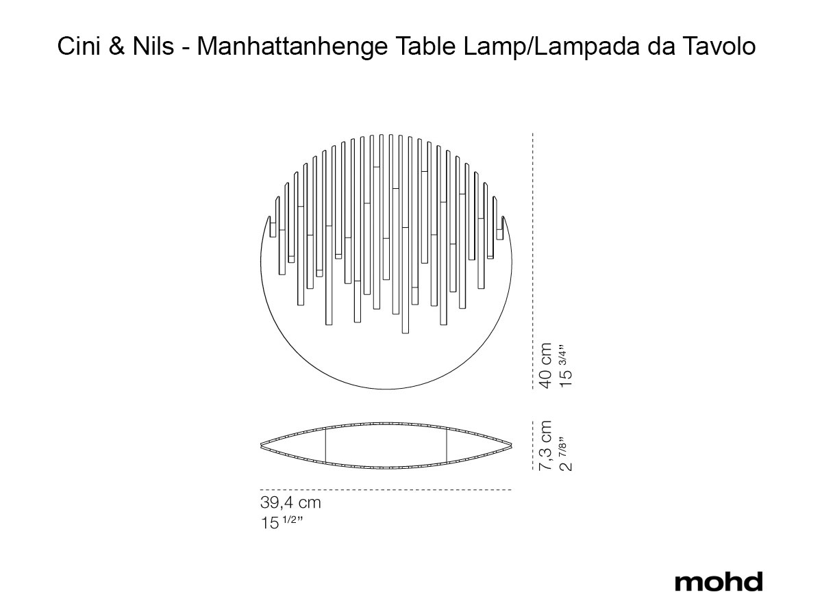 Настольная лампа Cini&Nils Manhattanhenge