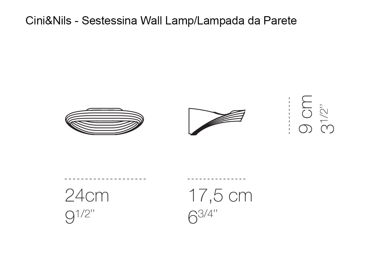 Бра Cini&Nils Sestessina LED