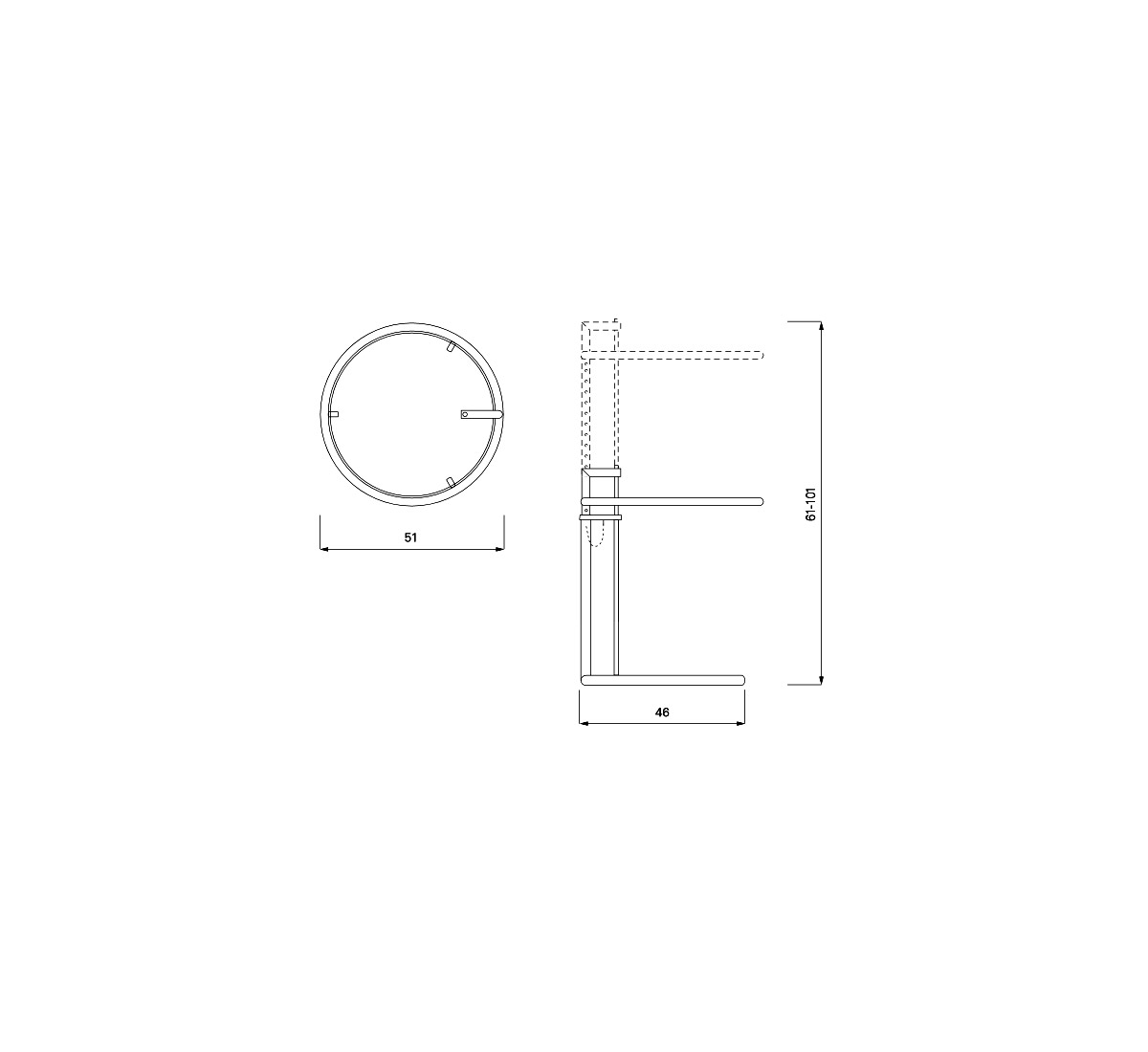 ClassiCon Adjustable Table E 1027