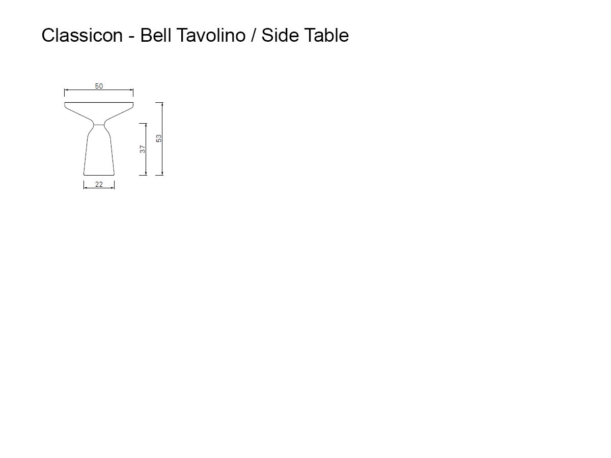 ClassiCon Bell Side Table Straw Marquetry