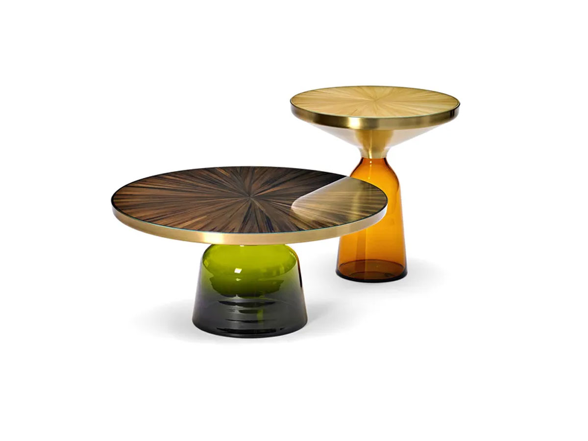 ClassiCon Bell Side Table Straw Marquetry