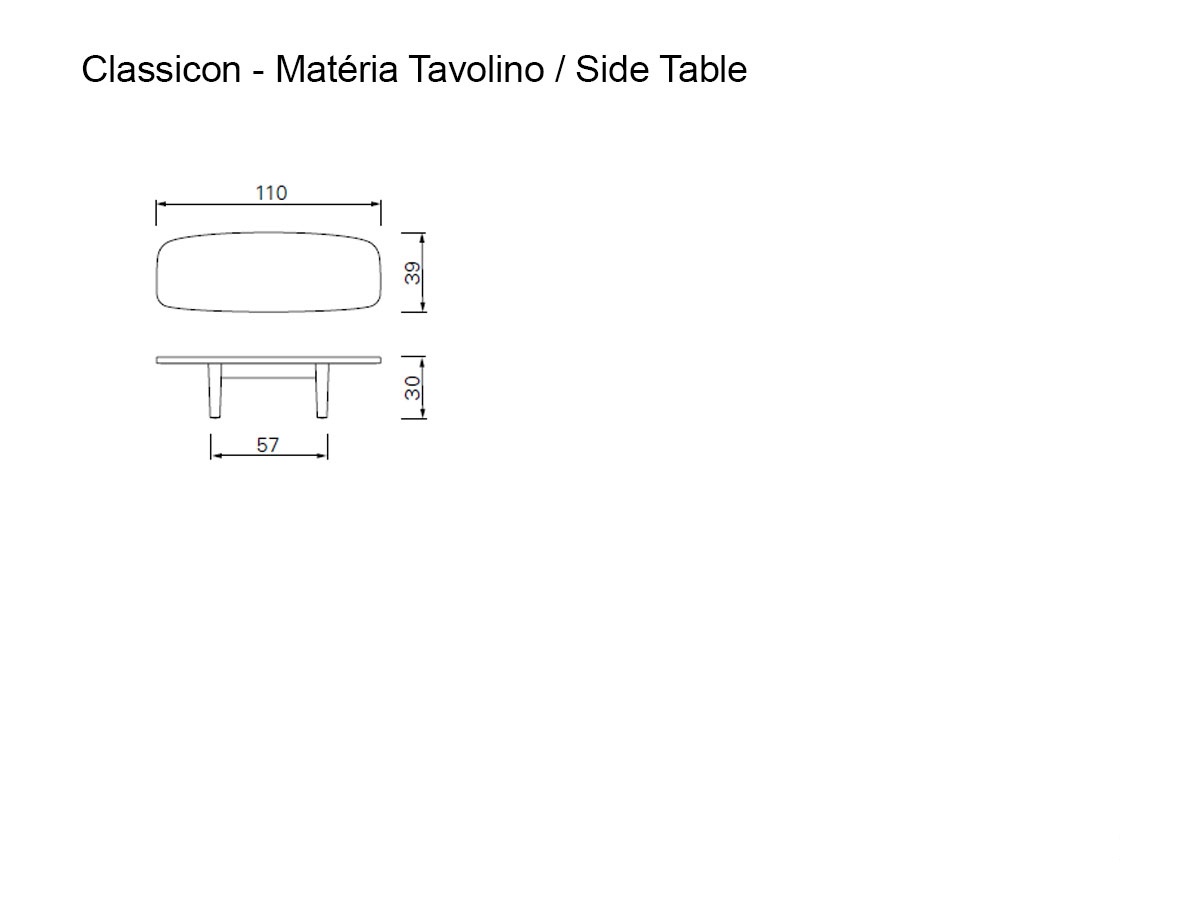 ClassiCon Materia Side Table Marble Top