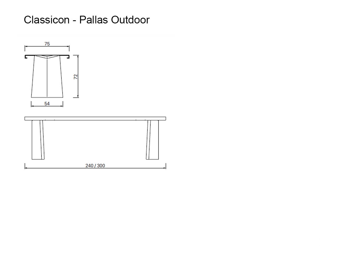 ClassiCon Pallas Outdoor Table
