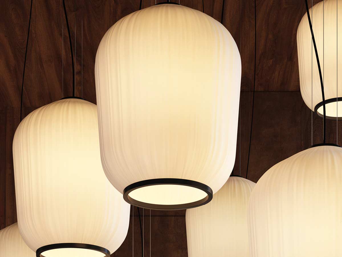 ClassiCon Plissee Suspension Lamp