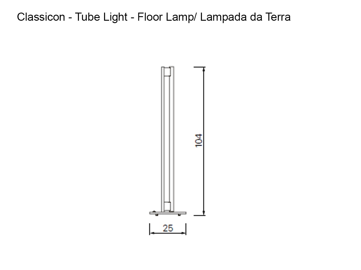 ClassiCon Tube Light Floor Lamp