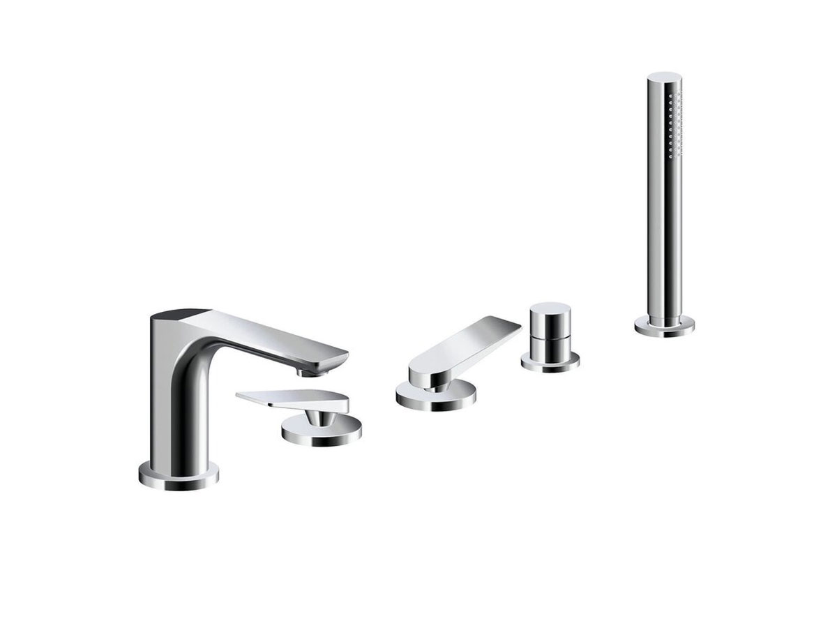 CRISTINA Rubinetterie Blade Dual Control Bathtub Edge Mixer