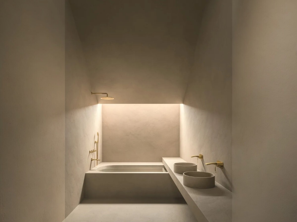 CRISTINA Rubinetterie Bollicine Cribo113 Wall Mounted Bath And Shower Mixer Set