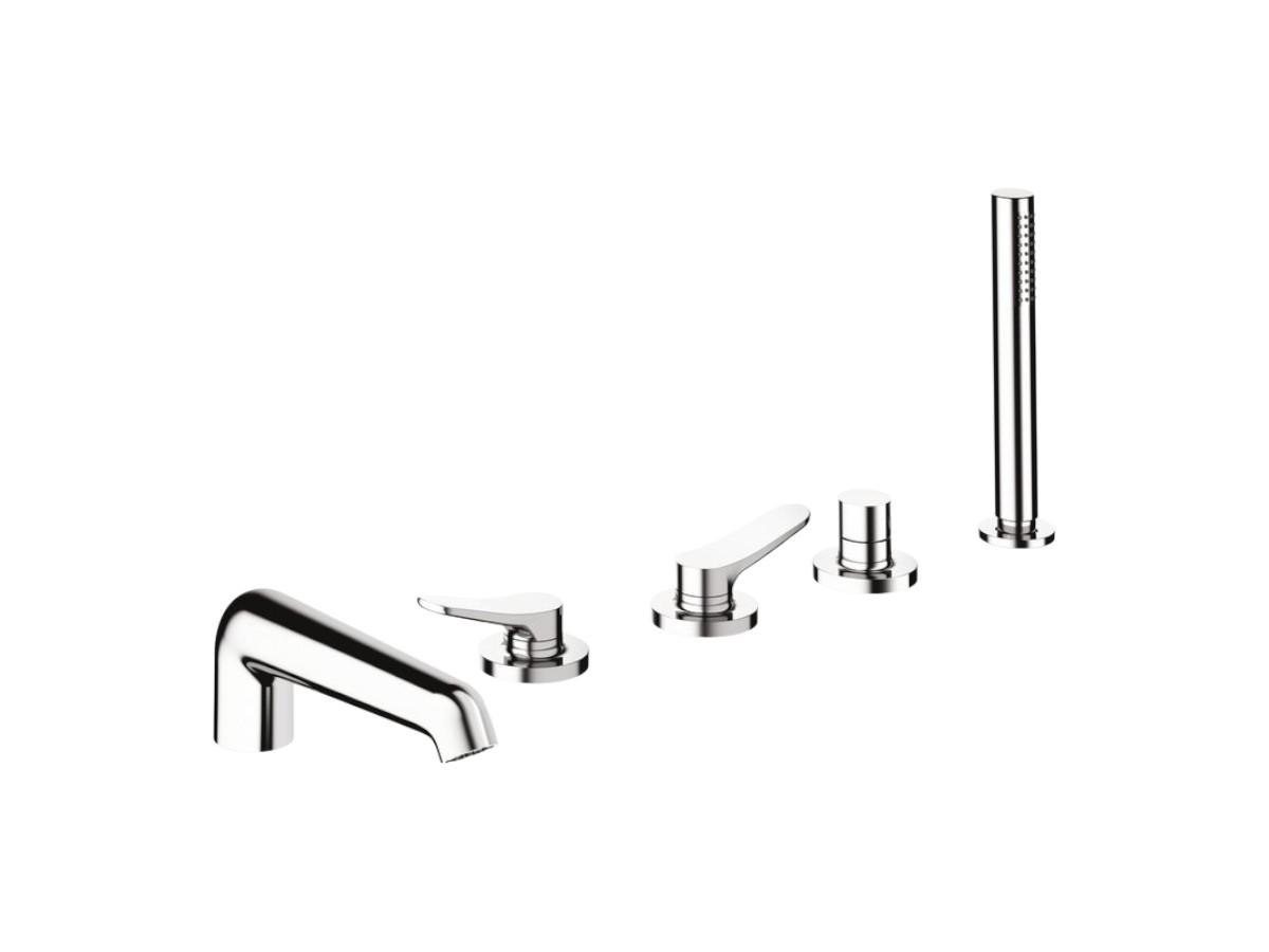 CRISTINA Rubinetterie Botte Cribt121 Bath Rim Mounted Tap Set