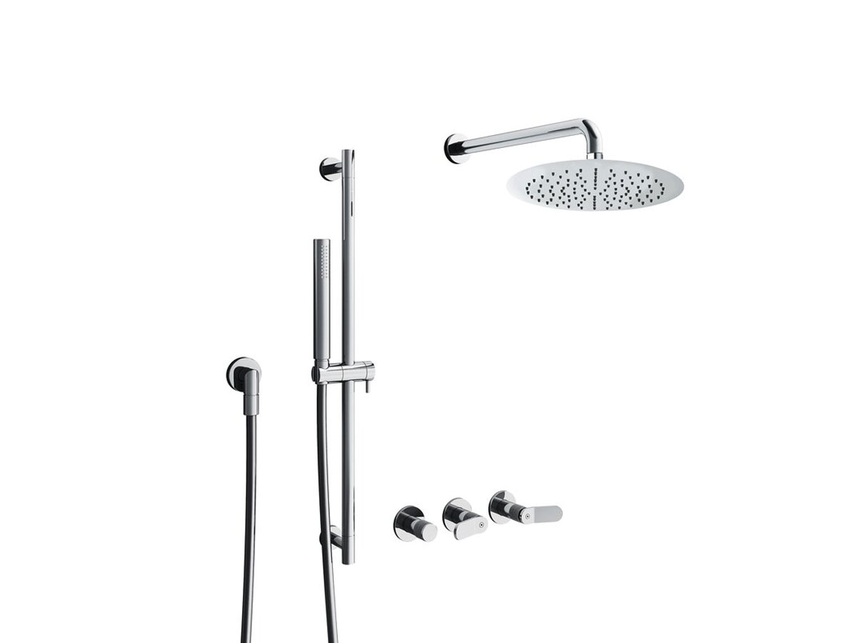 CRISTINA Rubinetterie East Side Wall Mounted Shower Set
