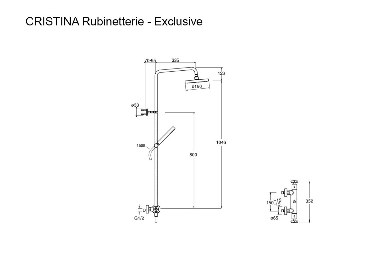 CRISTINA Rubinetterie Exclusive Shower Column