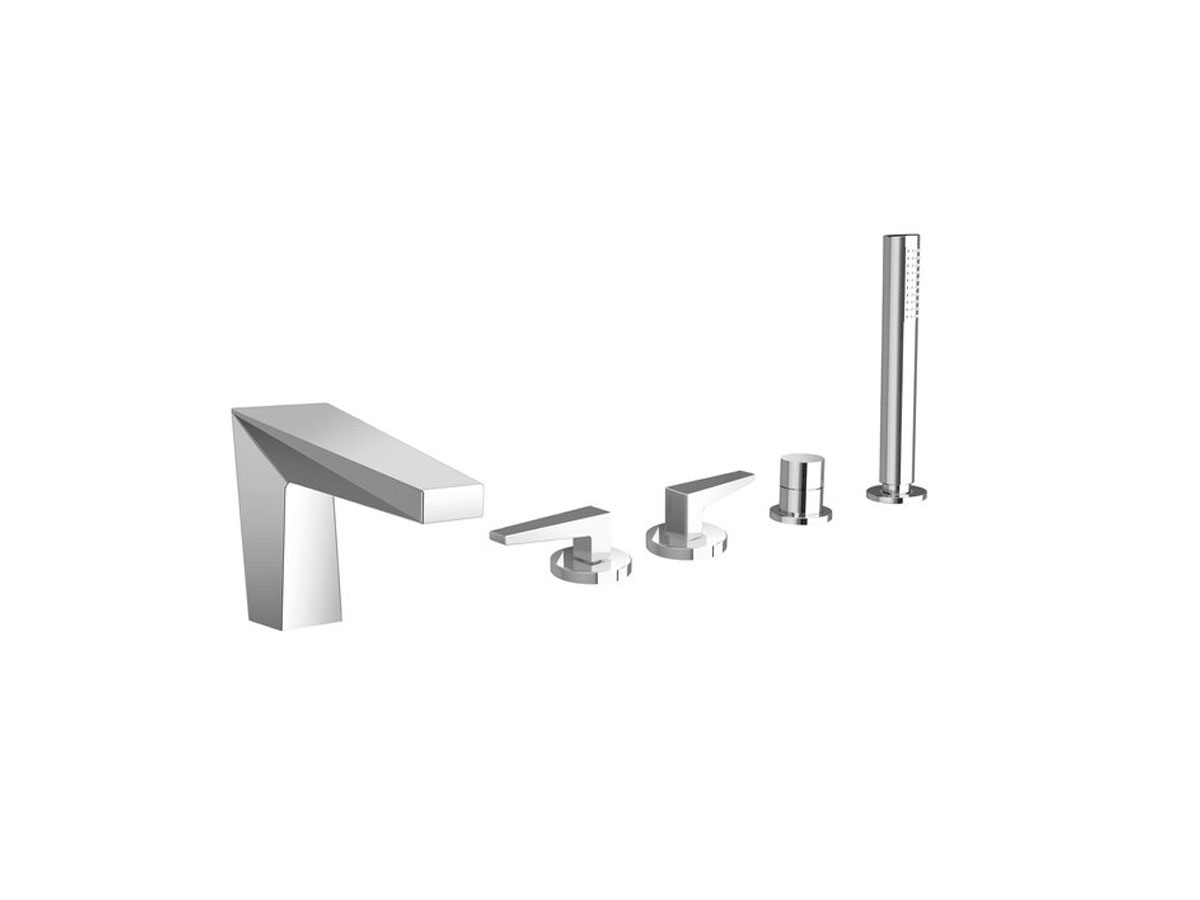 CRISTINA Rubinetterie Fractal Deck Mounted Bathtub Mixer