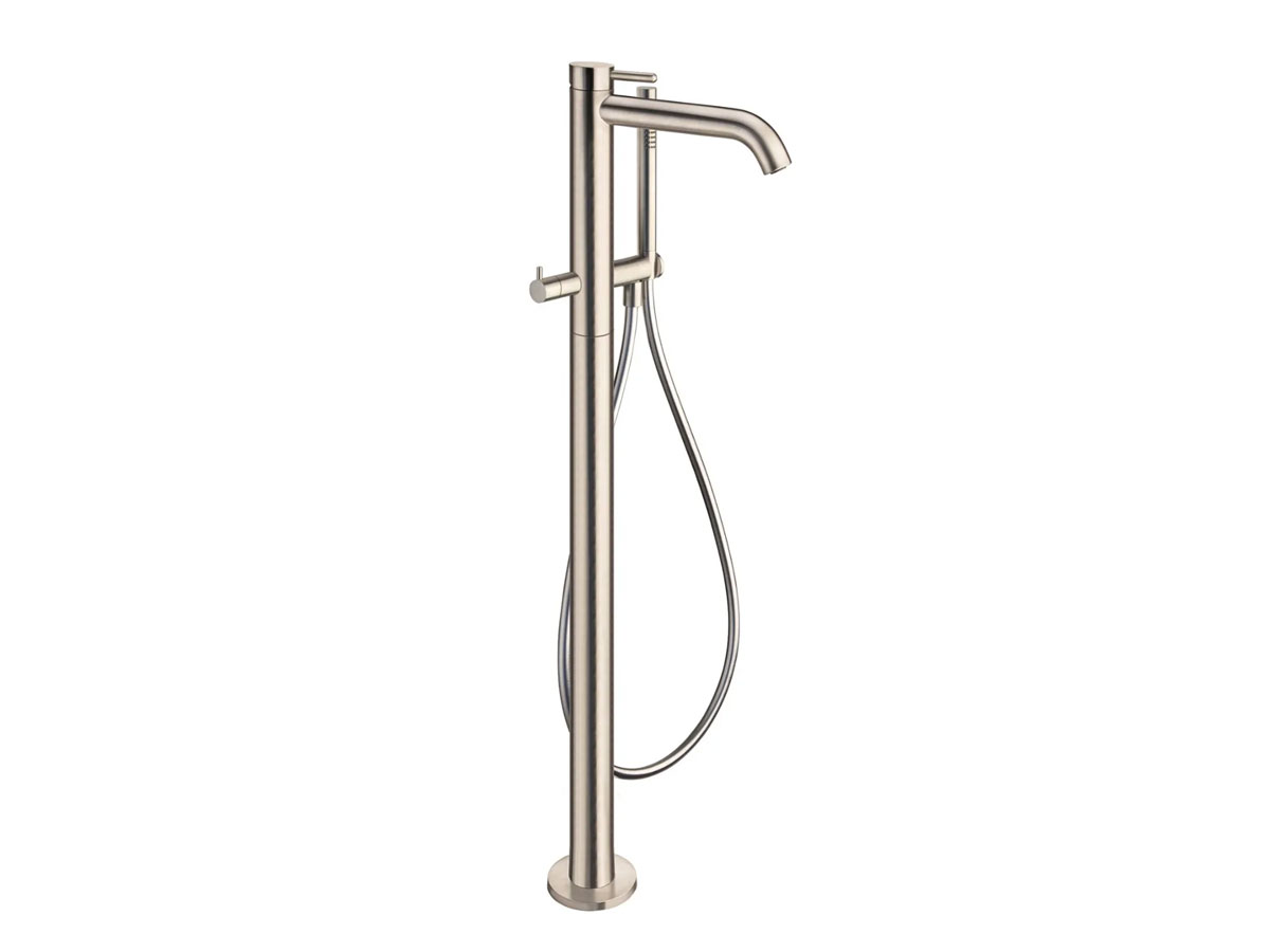 CRISTINA Rubinetterie Ix Stainless Steel Floor Standing Bathtub Mixer