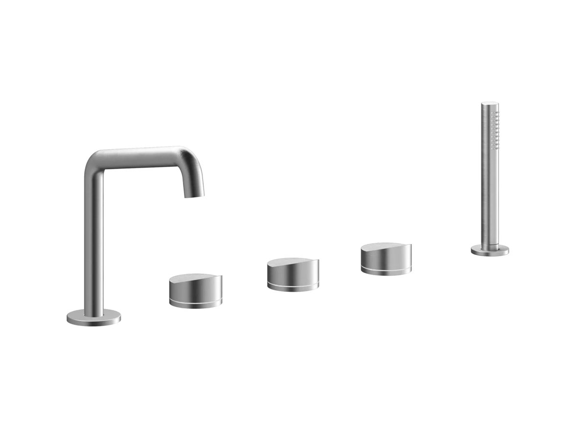 CRISTINA Rubinetterie Piega Stainless Steel Deck Mounted Bathtub Mixer