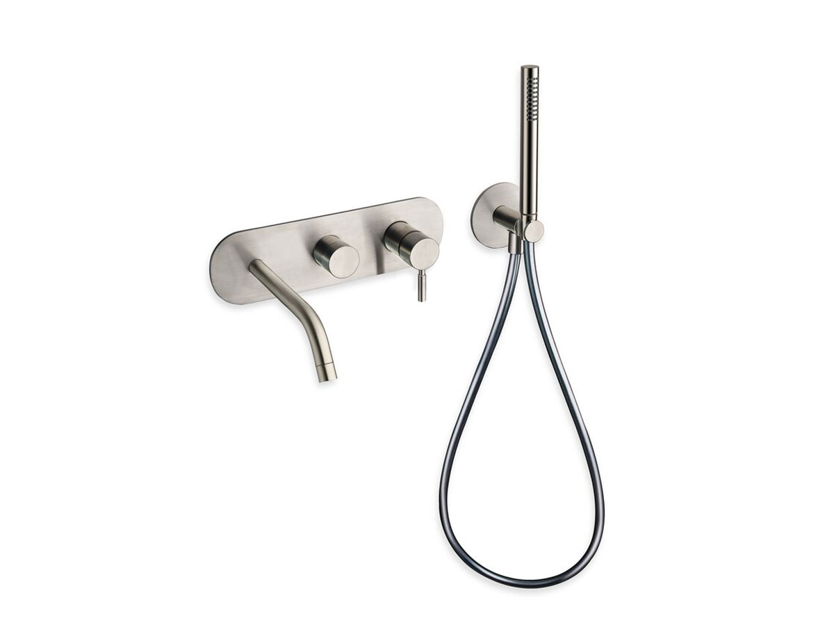 CRISTINA Rubinetterie Pix Stainless Steel Wall Mounted Bathtub Mixer